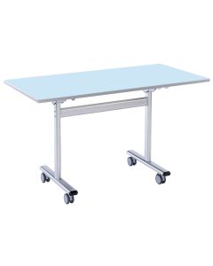 Flip Top Rectangular Table 1200x600mm Soft Blue Light Grey