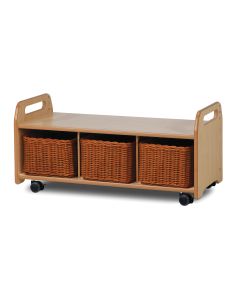 Millhouse Mobile Low Level Unit with 3 Baskets