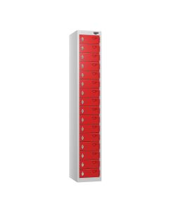 PURE Compact Sixteen Tier Lockers - Red