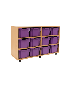 12 Extra Deep Tray Unit - Purple Trays