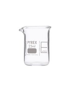 Pyrex Glass Beaker Squat Form - 25ml - Pack of 10