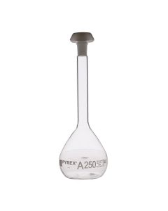 Pyrex Stoppered Volumetric Flask - 250ml - Pack of 2