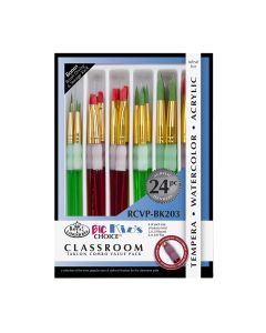 Royal & Langnickel Big Kids Choice Combo Paintbrushes Pack of 24