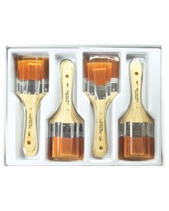 Royal & Langnickel Gold Taklon Large Area Brushes - Pk 12
