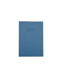 Rhino A4 Tinted Paper Exercise Books 80 Page 7mm Squared Blue Paper - Pack of 50