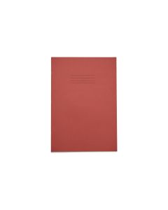 Rhino A4 Tinted Paper Exercise Books 80 Page 7mm Squared Pink Paper - Pack of 50