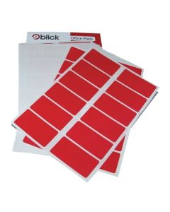 Blick Coloured Labels 25 x 50mm - Red. Pack of 320