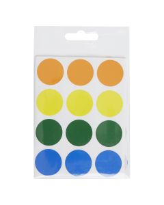 Coloured Circle Label - Pack 240 x 25mm