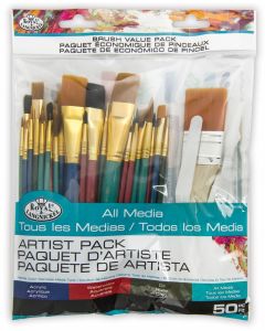Royal & Langnickel Value All Media Taklon Combo - Pk 50