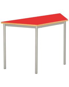 Welded Trapezoidal Table- 1200x600 mm - 11-14Y Red