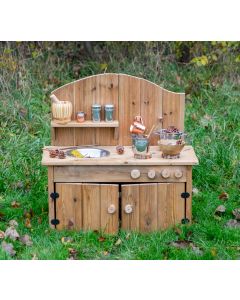 Outdoor Rustic Wooden Kitchen
