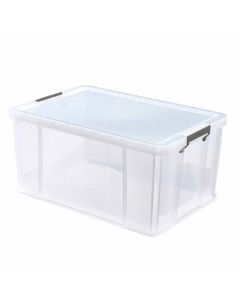 CLEAR BOX 71LITRES WITH LID