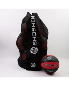 SHOSHIN Training Basketball- Red/Black- Size6- Pk 6 with Bag