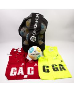 SHOSHIN Secondary Netball Training Kit - Yellow/Red - Size 5
