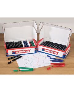 Edding 366 Mini Whiteboard Marker Assorted Bullet Tip - Pack of 100