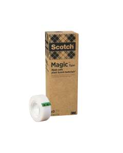 Scotch Magic Tape - Clear - 19mm x 33m - Pack of 9