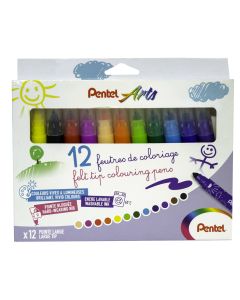 Pentel Arts Broad Felt Tip Set - Pack of 12
