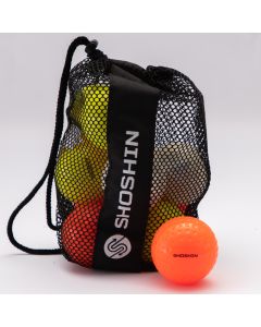 SHOSHIN Hockey Ball Set - Dimple - Assorted - Pack of 12