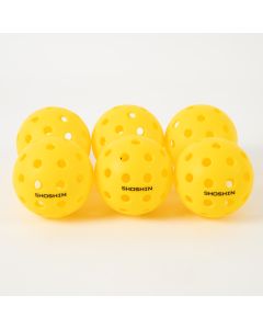 SHOSHIN Outdoor Pickleballs - Pack of 6