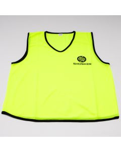 SHOSHIN Plain Mesh Training Bibs- Youth- Yellow- Pack of 10
