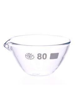 Simax Flat Bottom Glass Evaporating Basin - 90ml - Pack of 10