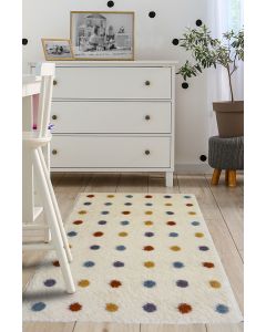 Multi-Colour Spotty Rug 120x80cm