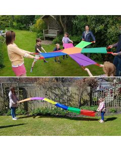 Junior Sunflower Parachute and Junior Rainbow Wave Twin Pack