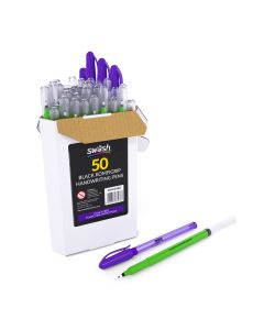 Swäsh Handwriting Pen KOMFIGRIP - Black - Pack of 50