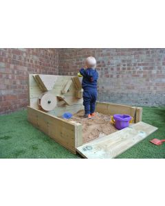 Under 2's Crawl in Sandpit with Activity Wall