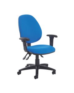 High Fabric Back Asynchro Operator Chair/ Adjustable Arms