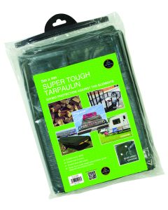 Green Super Tough Tarpaulin 5m x 4m