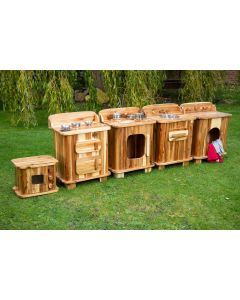 Outdoor Wooden 5 Piece Kitchen Set