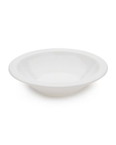 Harfield Polycarbonate 170mm dia Rimmed Bowls White Pack of 10