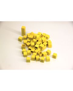 Base Ten Units Cubes 100 pieces - Yellow