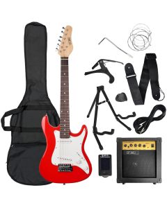 3rd Avenue Rocket Series 3/4 Electric Guitar Pack - Red
