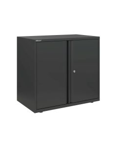 Bisley Essentials Steel Double Door Cupboard H1015mm DarkGrey