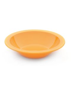 Harfield Polycarbonate 170mm dia Rimmed Bowls Yellow Pack of 10