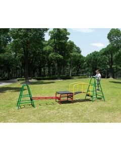 OUTDOOR PLAY GYM SET WITH BRIDGE