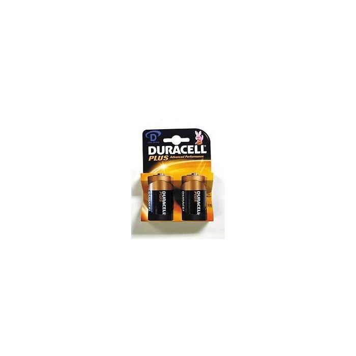 D Duracell Plus Batteries - Pack of 2 D Duracell Plus Batteries - Pack of 2