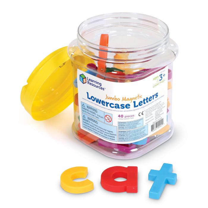 Jumbo Lowercase Magnetic Letters - Set of 40