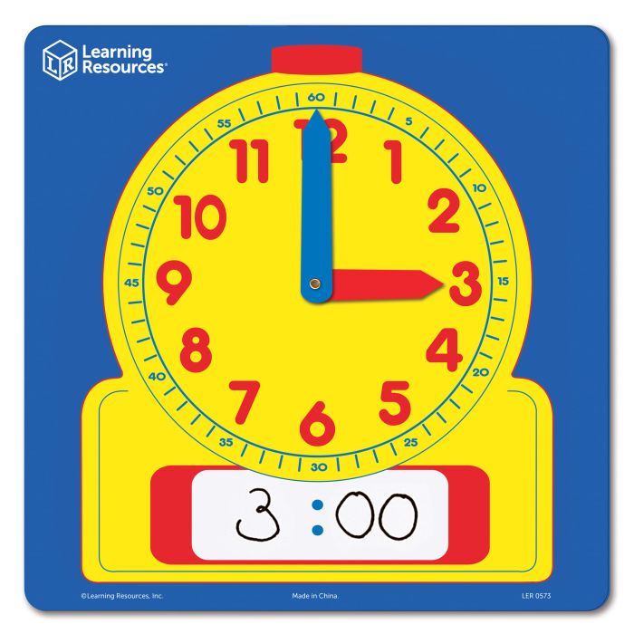 Write and Wipe Demonstration Clock