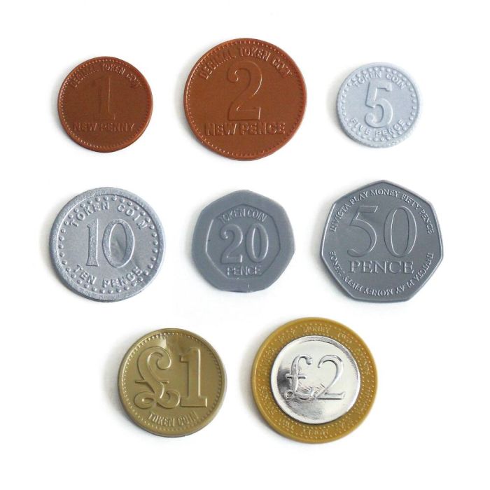 10p Coins Plastic Play Coins - Pack of 100 10p Coins Plastic Play Coins - Pack of 100