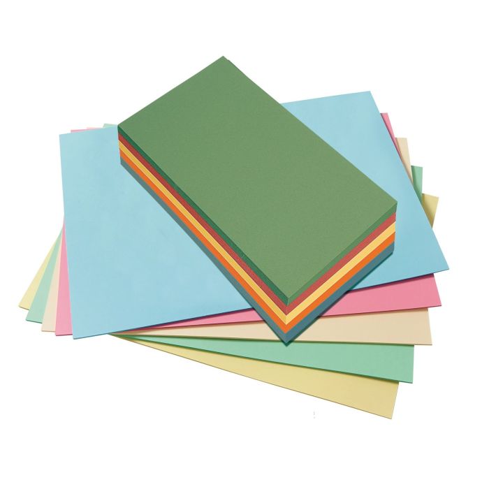 Coloured Card - A4 280 Micron - Assorted - Pack of 50 Coloured Card - A4 280 Micron - Assorted - Pack of 50
