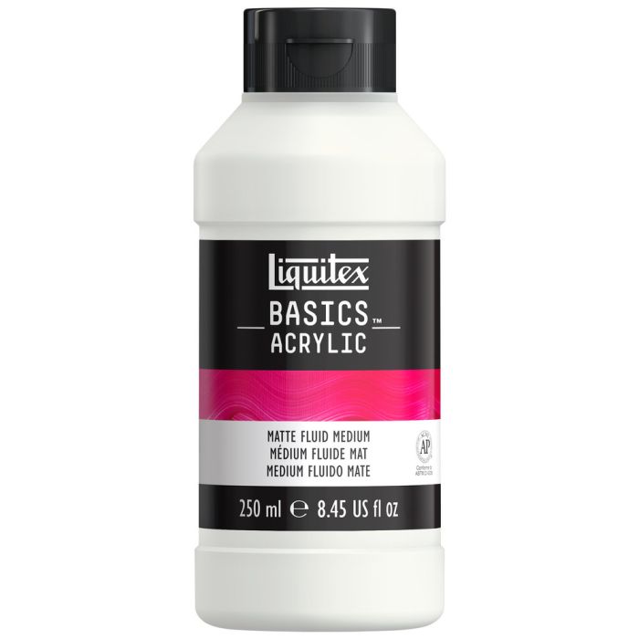 Liquitex Basics Acrylic Mediums - Matte Fluid - 250ml