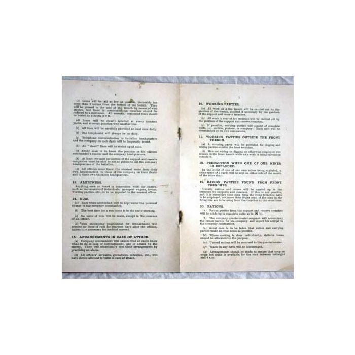 Trench Orders Trench Orders