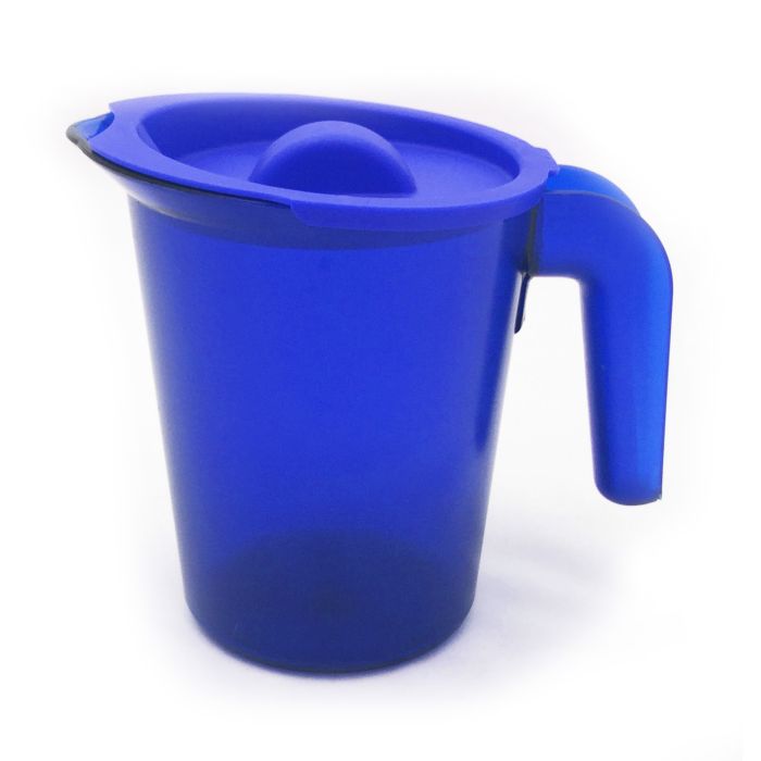 500ml Blue Frosted Jug with Blue Lid