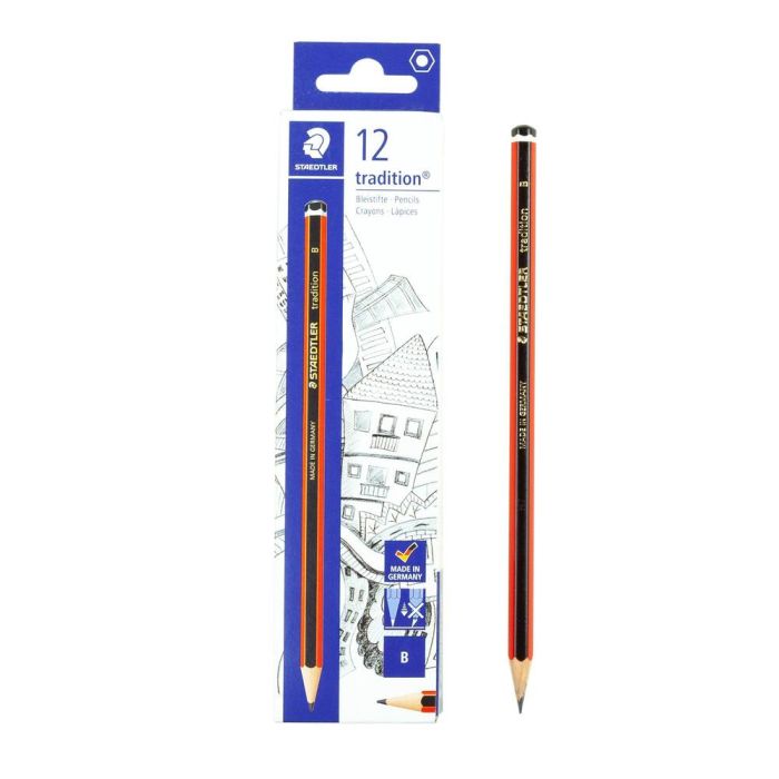 Staedtler Tradition Pencils B - Pack of 12 Staedtler Tradition Pencils B - Pack of 12