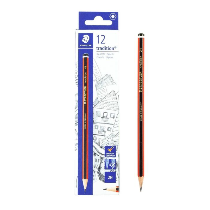 Staedtler Tradition Pencils 2H - Pack of 12 Staedtler Tradition Pencils 2H - Pack of 12