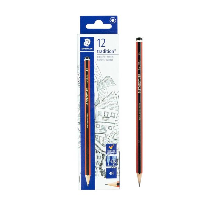 Staedtler Tradition Pencils 4H - Pack of 12 Staedtler Tradition Pencils 4H - Pack of 12