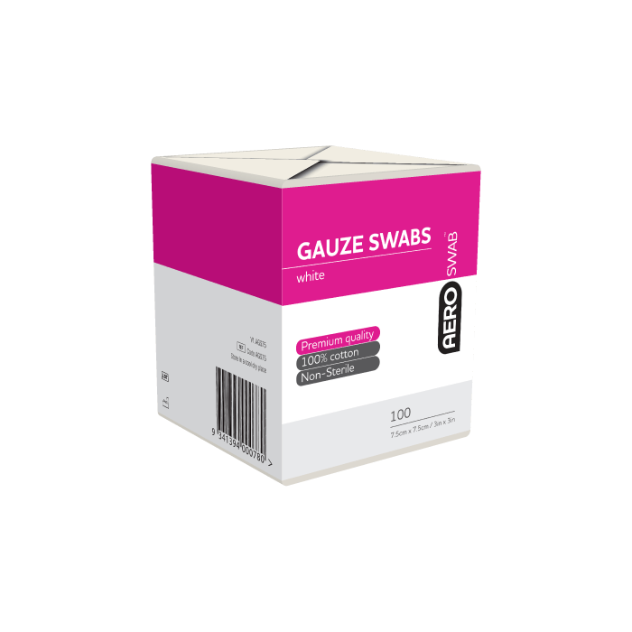 Gauze Swab Non-Sterile 75 x 75mm - Pack of 100